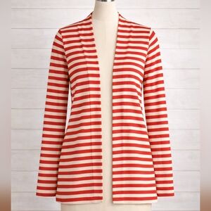 BANANA REPUBLIC STRIPED OPEN CARDIGAN LIGHTWEIGHT